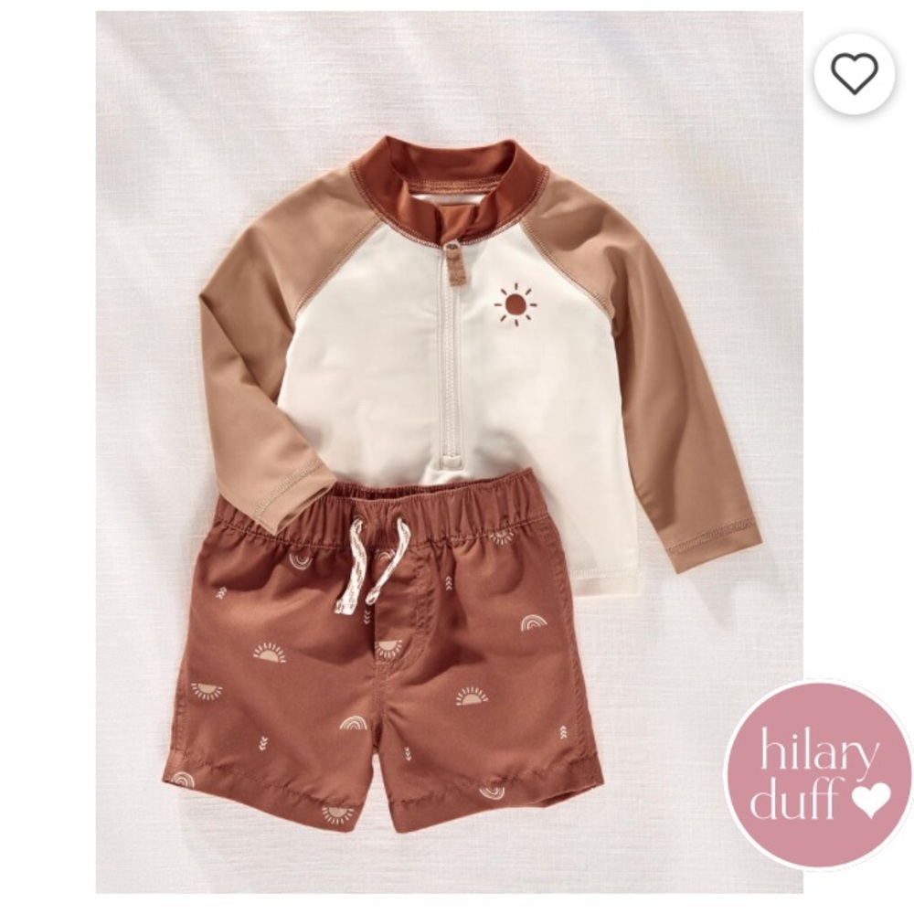 Carter’s Hilary Duff 2-Piece Rashguard Set 12M